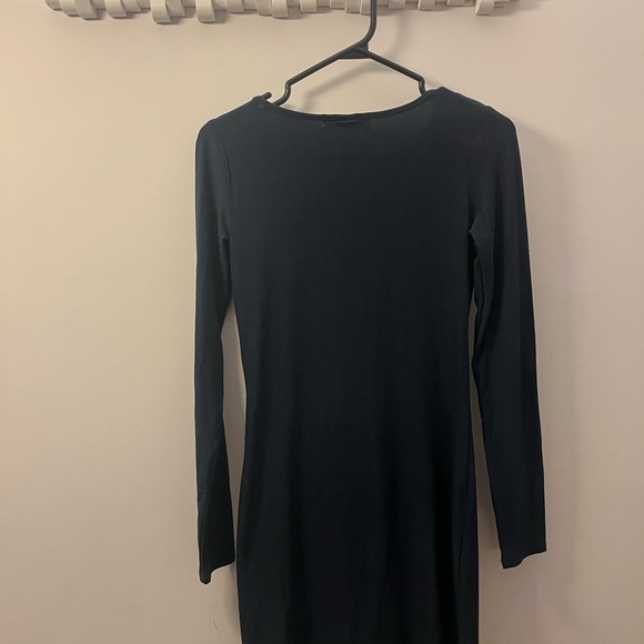 Navy blue body forming dress - Picture 3 of 3